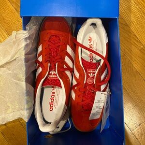 Red Adidas Gazelles